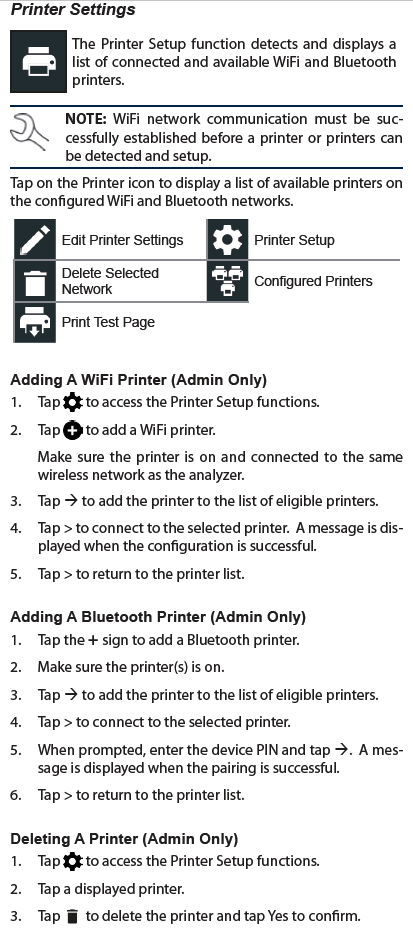 Printer Settings