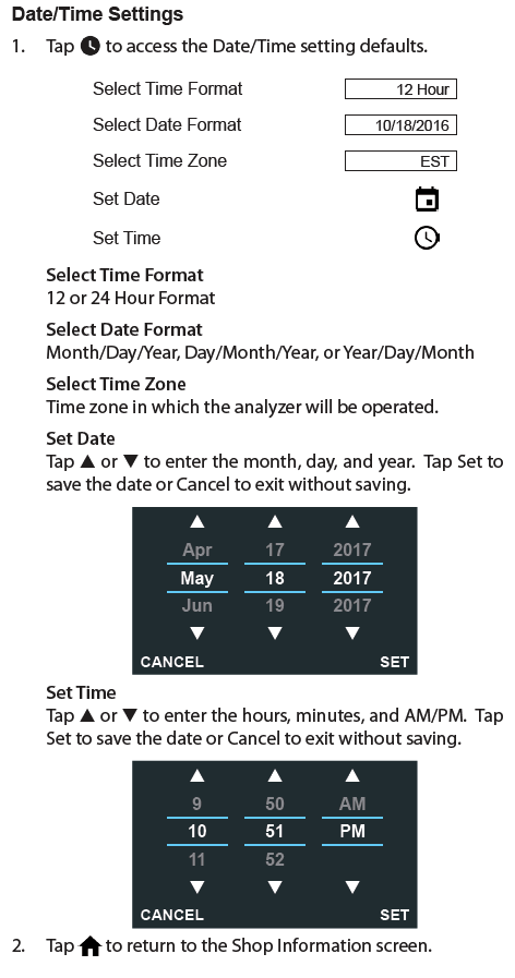 Date/Time Settings