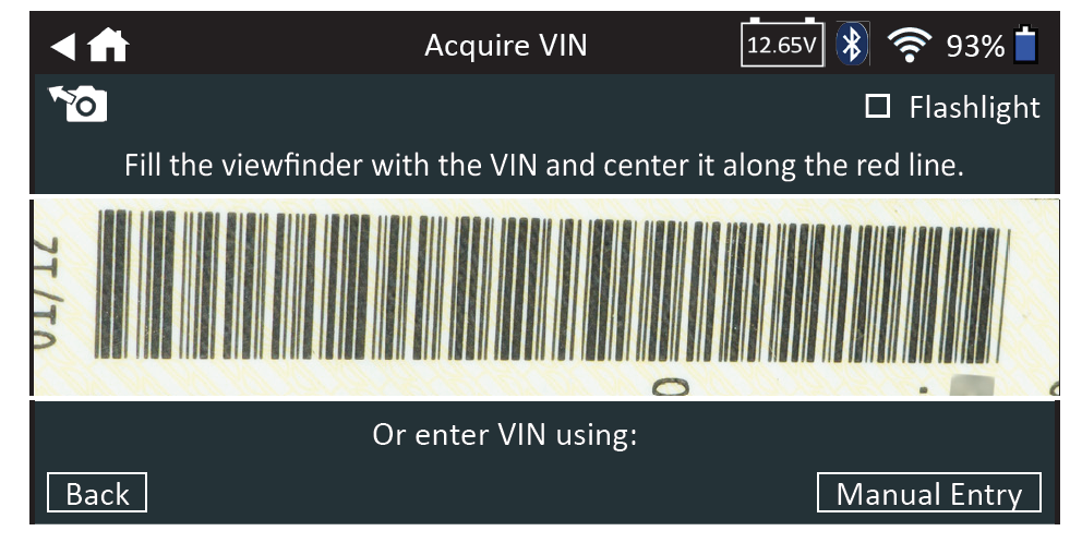 VIN Scanning Viewfinder